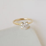 1.5ct Vera Round Moissanite Solitaire Engagement Ring