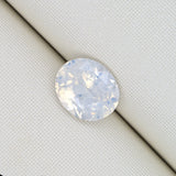 1.17ct Oval Opalescent White Sapphire