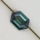 1.71ct Hexagon Teal Sapphire