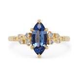 1.29ct Cielo Marquise Blue Sapphire & Diamond Engagement Ring