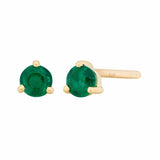 3mm Birthstone Studs - Emerald