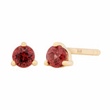 3mm Birthstone Studs - Garnet