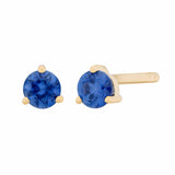 3mm Birthstone Studs - Sapphire