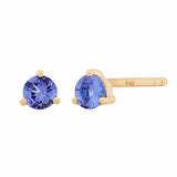 3mm Birthstone Studs - Tanzanite