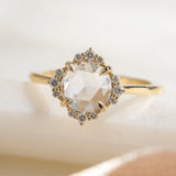 0.95ct Serena Rose Cut Diamond Engagement Ring