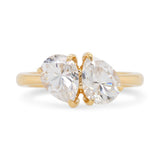 Gemma Double Pear Moissanite Engagement Ring