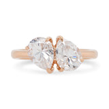 Gemma Double Pear Moissanite Engagement Ring