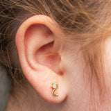 Opal Squiggle Studs