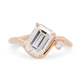 Venus Emerald Cut Moissanite Engagement Ring