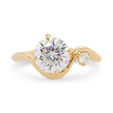 Venus Round Moissanite Engagement Ring