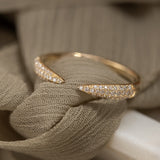 Palomita Diamond Pavé Wedding Band