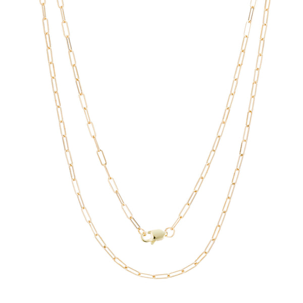 Gold Flat Dot Chain Necklace – The Silver Wren