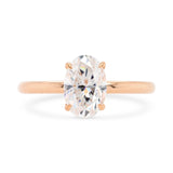 Vera Oval Moissanite Solitaire Engagement Ring