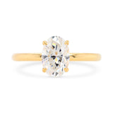 Vera Oval Moissanite Solitaire Engagement Ring