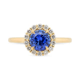 1.20ct Marisol Blue Sapphire & Diamond Engagement Ring