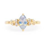 1.17ct Cielo Opalescent Marquise Sapphire & Diamond Ring