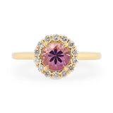 1.18ct Umba Pink Sapphire & Diamond Engagement Ring