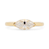 Eva Marquise Moissanite Solitaire Engagement Ring