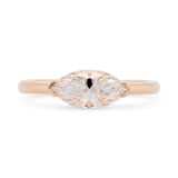 Eva Marquise Moissanite Solitaire Engagement Ring