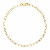 Petite Flat Link Chain Bracelet