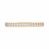 Channel-Set Round Diamond Half Eternity Band