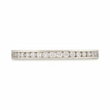 Channel-Set Round Diamond Half Eternity Band