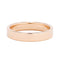 4mm Flat Wedding Band in rose gold